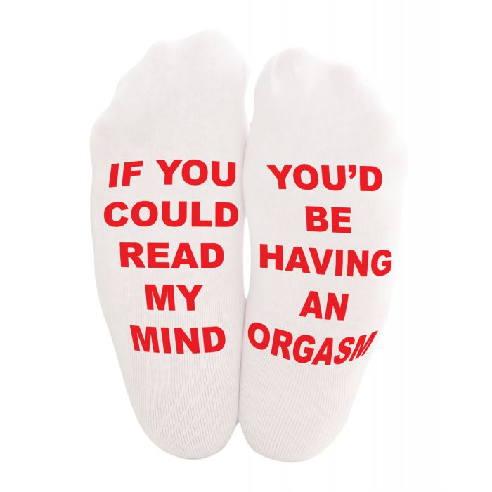 Shots Sexy Socks Dirty Mind - Male by Apparel