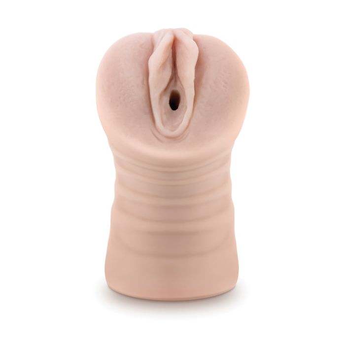 M for Men Rain Vanilla realistic lifelike male pleasure toy with vibrating feature and detailed vaginal design
