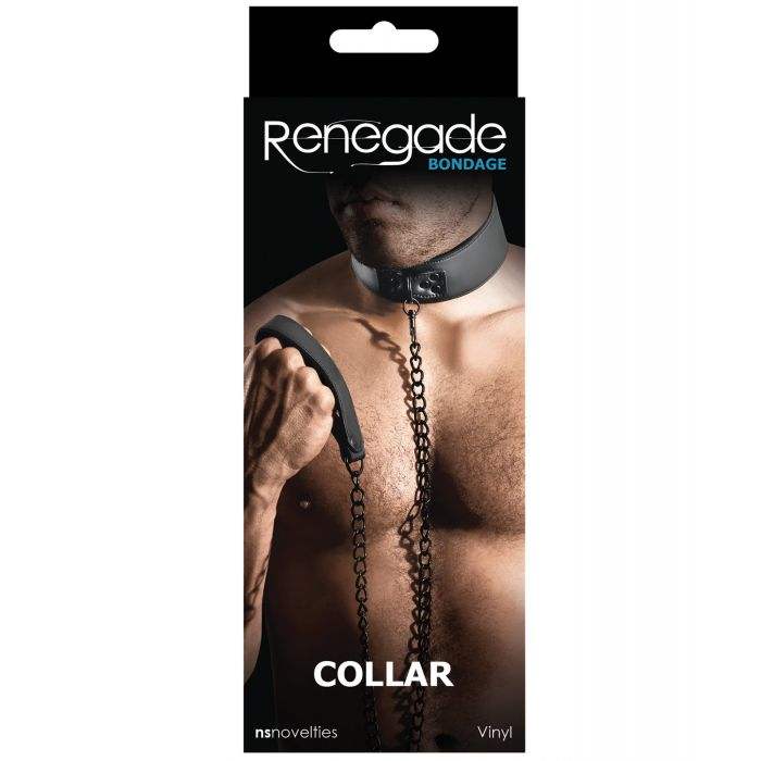 Renegade Bondage Collar - Black by Bondage & Fetish Toys