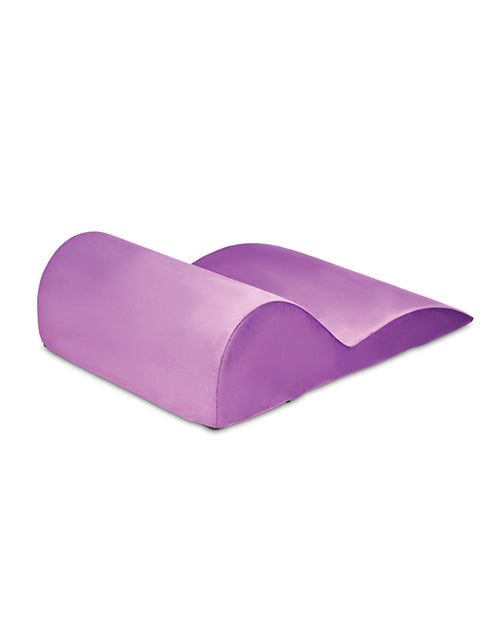 Purple Bedroom Bliss Contoured Love Cushion designed for ergonomic support and intimate comfort