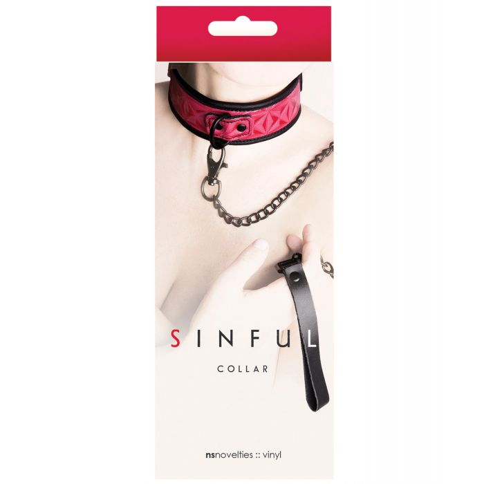 Sinful Collar - Pink by Bondage & Fetish Toys