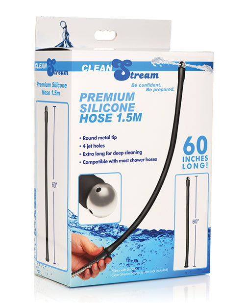 Clean Stream 60" Long 1.5" Premium Silicone Hose by Sexual Wellness