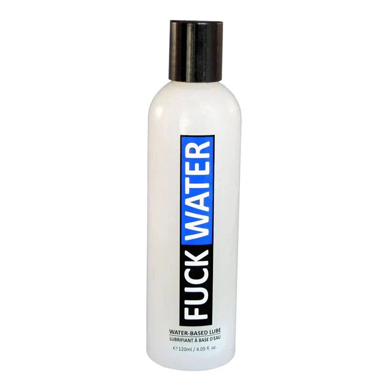 Fuck Water Original H2O 4oz water-based lubricant bottle with black cap and bold label