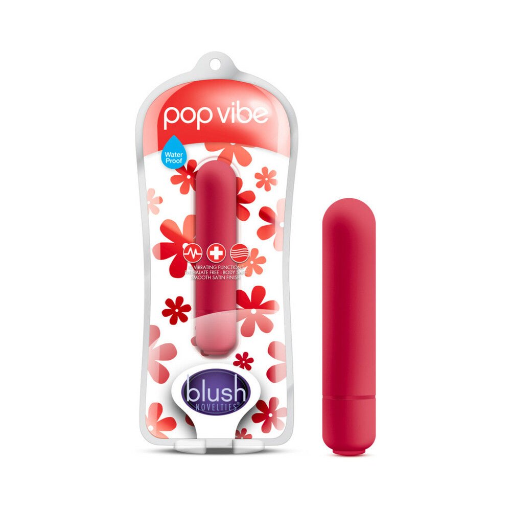 Vive Pop Vibe Bullet Vibrator Cherry Red by Vibrators and Massagers
