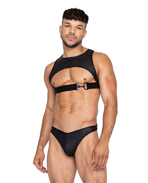Master Harness w/Hook & Ring Closure Black SM by Apparel