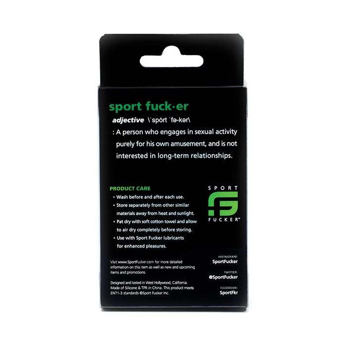 Sport Fucker Half Guard mouthguard packaging with product care and definition text