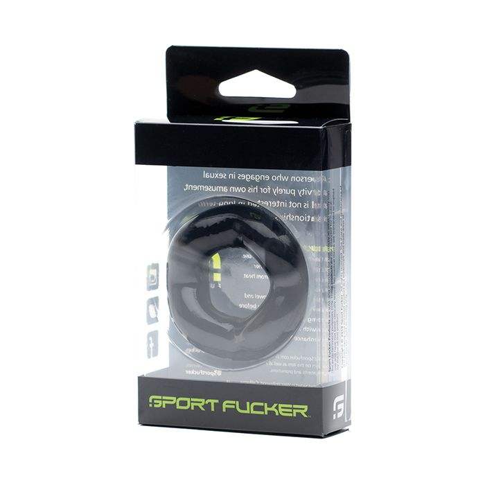 Sport Fucker Revolution Ring in black, versatile cockring and ball stretcher for enhanced pleasure and support.