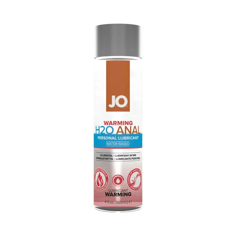 JO H2O Anal Warming Water-Based Lubricant 4 oz. by Lubricants, Creams & Glides