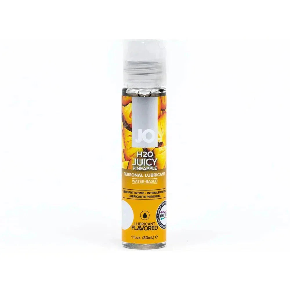 JO H2O Juicy Pineapple Flavored Water-Based Lubricant 1 oz. by Lubricants, Creams & Glides