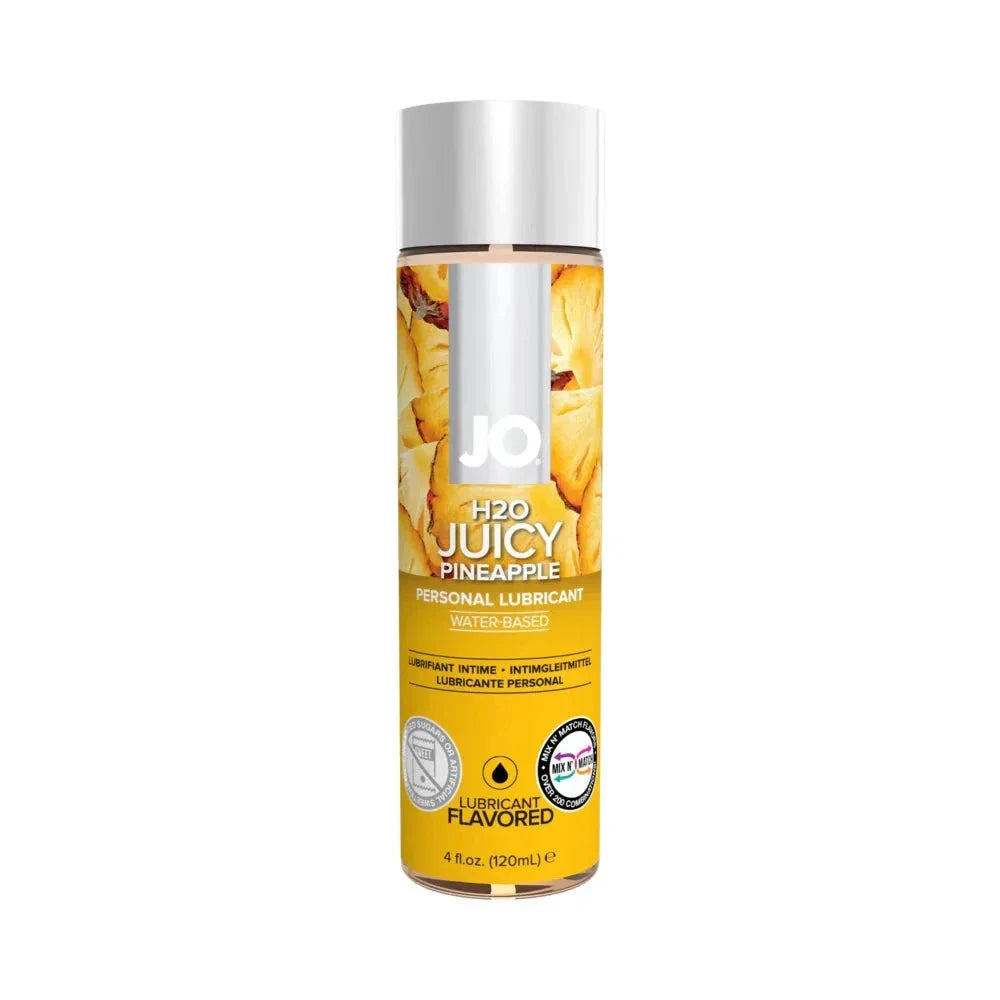 JO H2O Juicy Pineapple Flavored Water-Based Lubricant 4 oz. by Lubricants, Creams & Glides