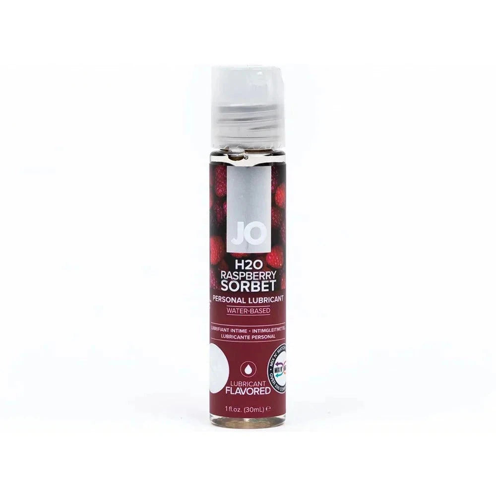 JO H2O Raspberry Sorbet Flavored Water-Based Lubricant 1 oz. by Lubricants, Creams & Glides
