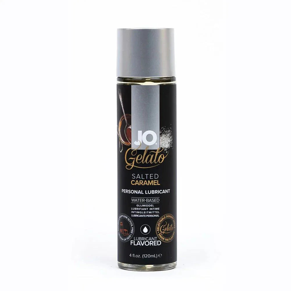 JO Gelato Salted Caramel flavored water-based personal lubricant 4 oz bottle