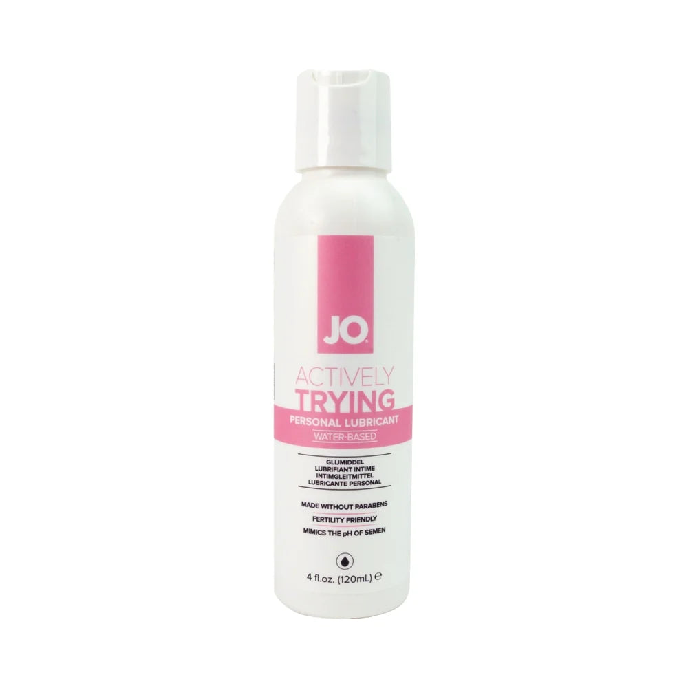 JO Actively Trying Paraben-Free Water-Based Lubricant 4 oz. by Lubricants, Creams & Glides