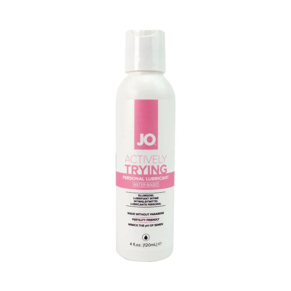 JO Actively Trying Paraben-Free Water-Based Lubricant 4 oz. by Lubricants, Creams & Glides