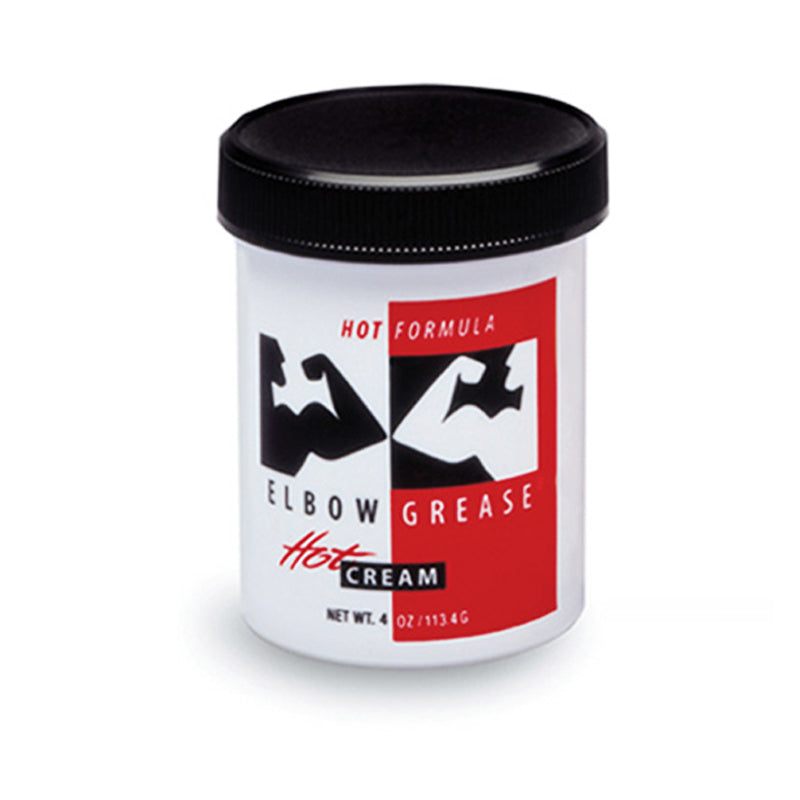 Elbow Grease Hot Cream 4oz warming lubricant for enhanced intimate pleasure