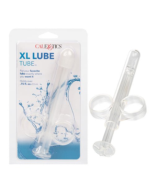 Clear XL Lube Tube with ergonomic design for precise lubricant application and easy refill.