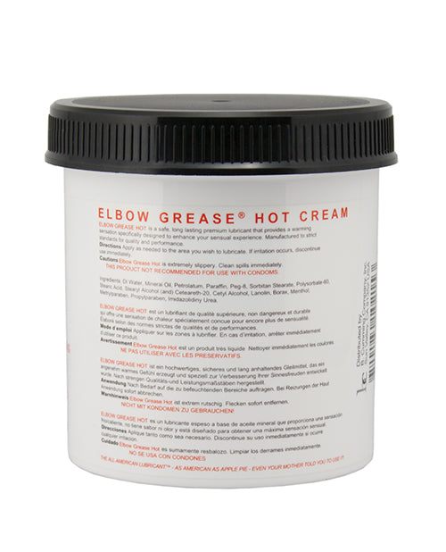 Elbow Grease Hot Cream - 15 Oz. by Lubricants, Creams & Glides
