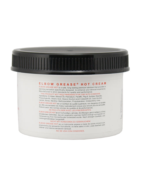 Elbow Grease Hot Cream - 9 oz Jar by Lubricants, Creams & Glides
