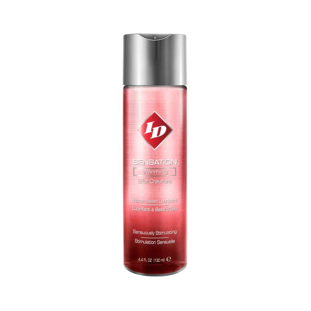 ID Sensation Warming Water-Based Lubricant 4.4 oz bottle with warming effect and smooth formula for enhanced intimate moments