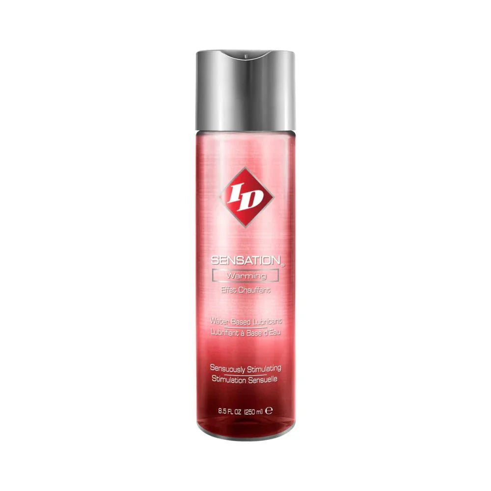 ID Sensation Warming Water-Based Lubricant 8.5 oz bottle with warming formula for enhanced intimate pleasure
