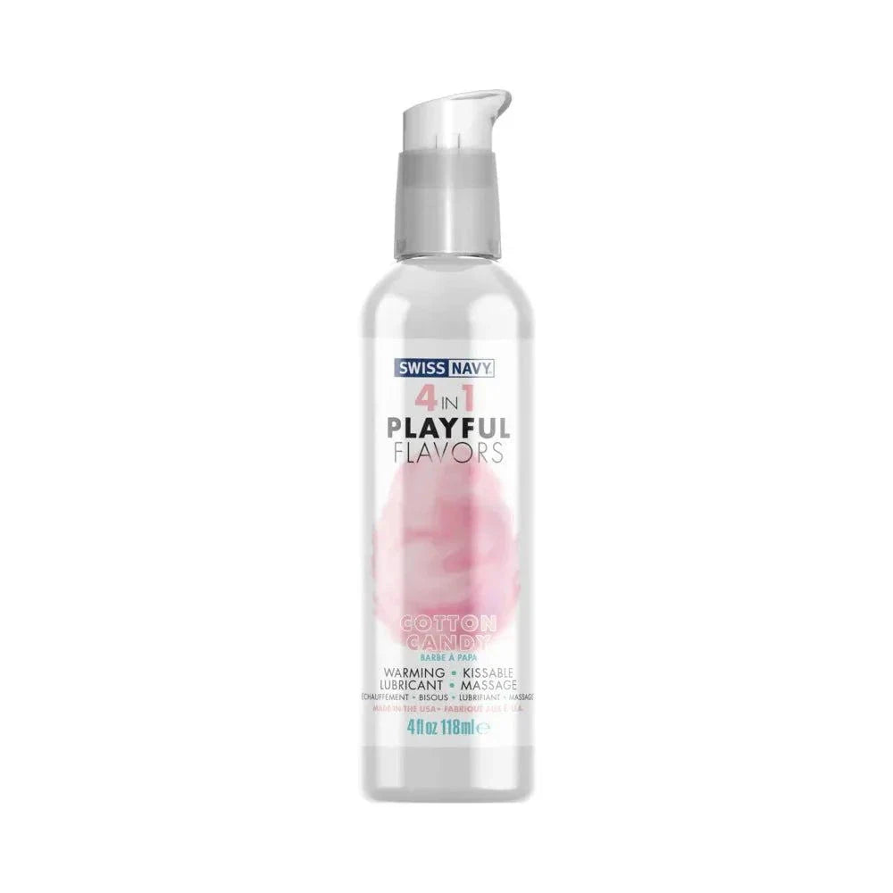 Swiss Navy 4 in 1 Playful Flavors Cotton Candy 4 oz. by Lubricants, Creams & Glides