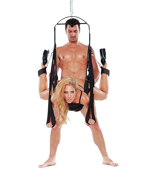 WhipSmart Bondage Pleasure Swing - Black by Bondage & Fetish Toys