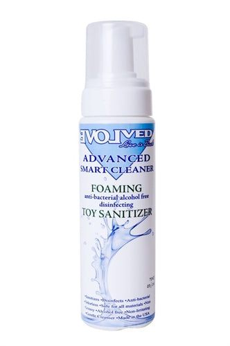 Smart Cleaner Foaming 8 oz bottle for antibacterial toy sanitizing and disinfecting foam