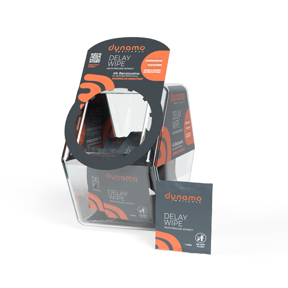 Dynamo Wellness Delay Wipe 4% - Bowl 144 Pieces by Sexual Wellness