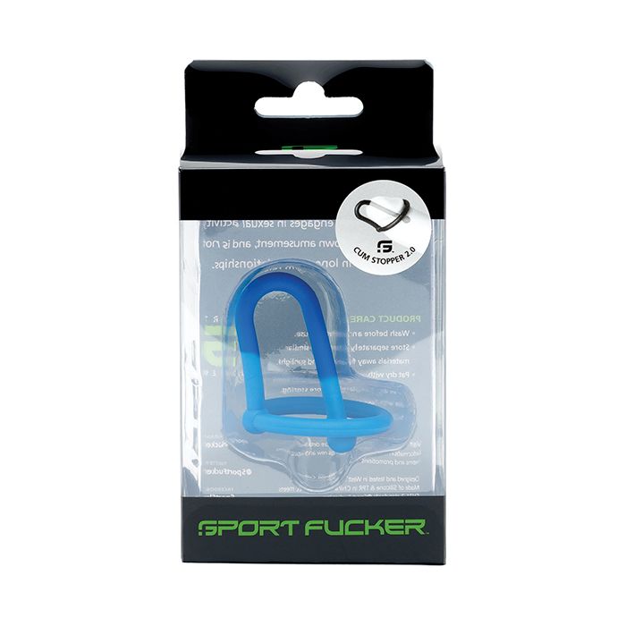 Sport Fucker Cum Stopper 2.0 - Blue by Bondage & Fetish Toys