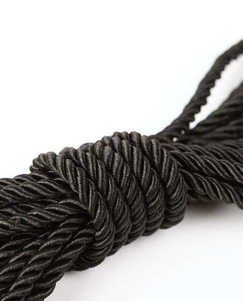 Sei Mio Knot in Control 10M silky black bondage rope with smooth, soft texture and durable design.