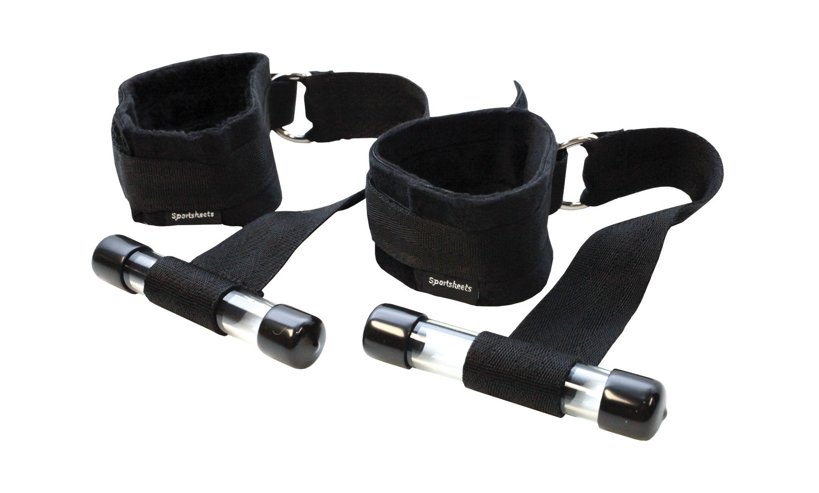 Door Jam Cuffs - Black by Bondage & Fetish Toys