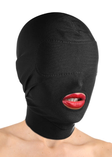 Spandex Hood With Padded Eyes and Open Mouth by Bondage & Fetish Toys