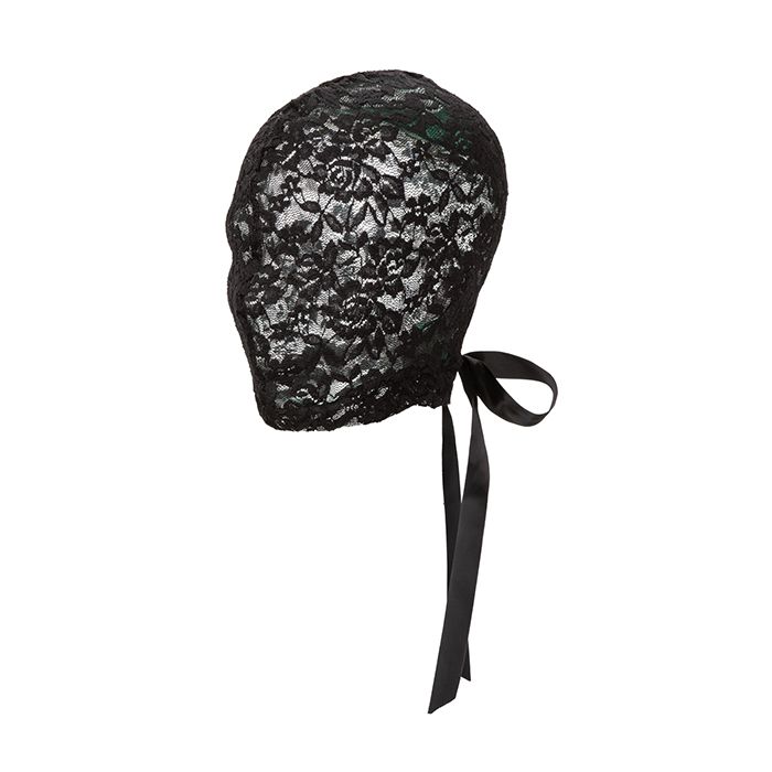 Scandal Corset Lace Hood - Black by Bondage & Fetish Toys