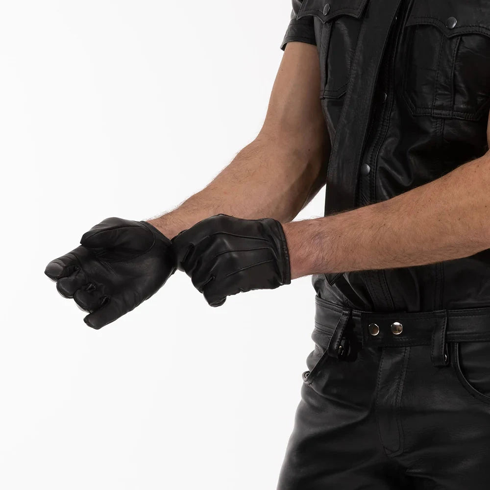 Prowler RED Leather Gloves Durable and Stylish Protective Handwear by Apparel