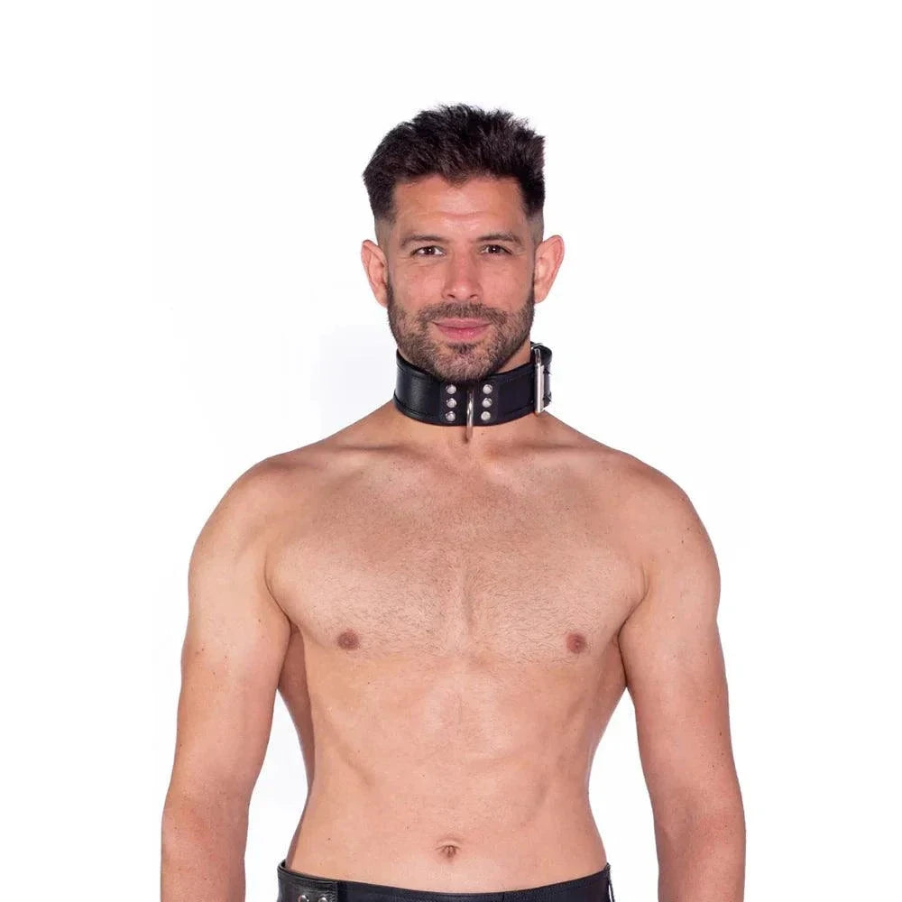 Prowler RED Leather Collar L/XL by