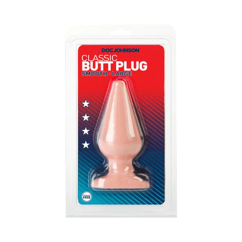Large Flesh Tone Butt Plug in Packaging for Comfortable and Safe Use