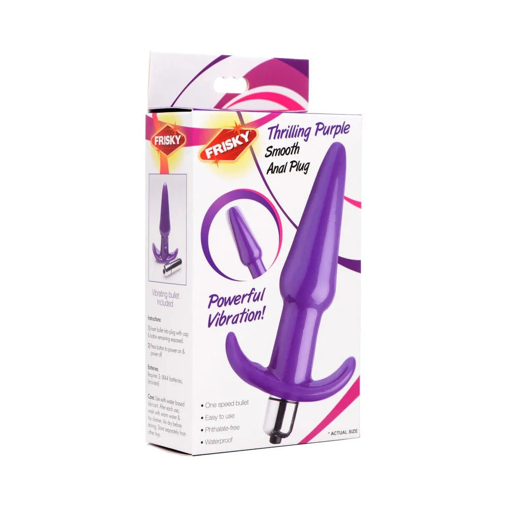Frisky Thrilling Purple Smooth Anal Plug by Anal Toys & Stimulators
