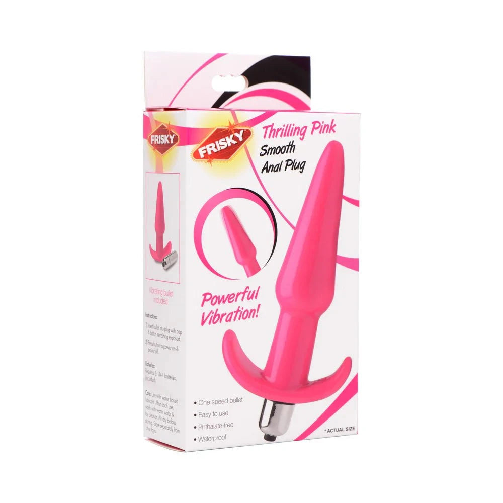 Frisky Thrilling Pink Smooth Anal Plug by Anal Toys & Stimulators