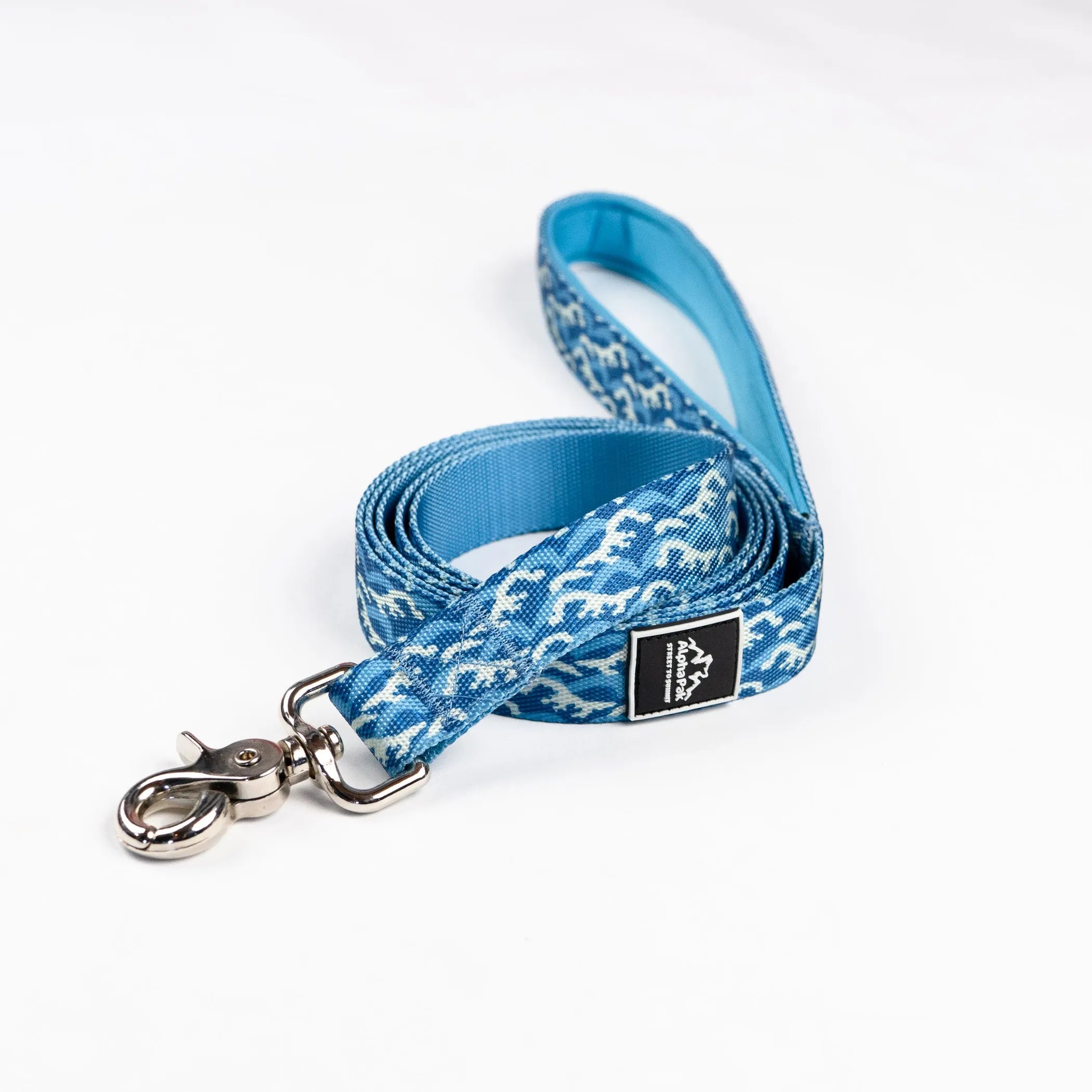 Tidal Pattern Flat Dog Leash by Pet Care