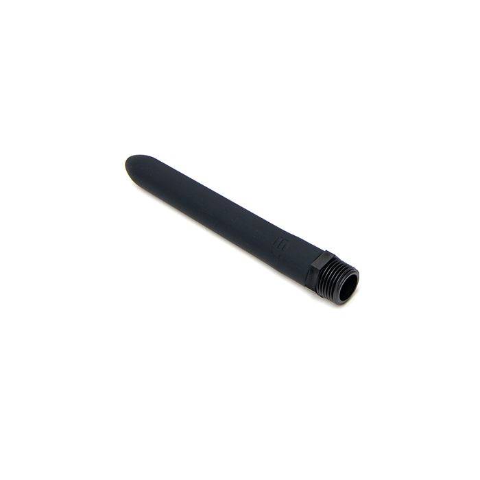 Sport Fucker Locker Room Hose 6 inch black silicone clean-out accessory with no-kink design and standard half inch thread fit