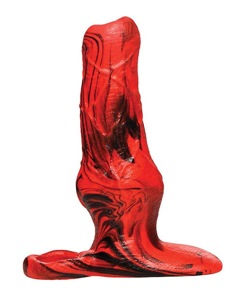 Creature Cocks Hellhound Silicone Penis Enhancer - Red/Black by Cock & Balls