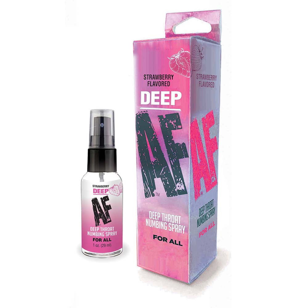 Deep AF Deep Throat Numbing Spray Oral Anesthetic Desensitizing Spray for Intimate Use by Sexual Enhancers