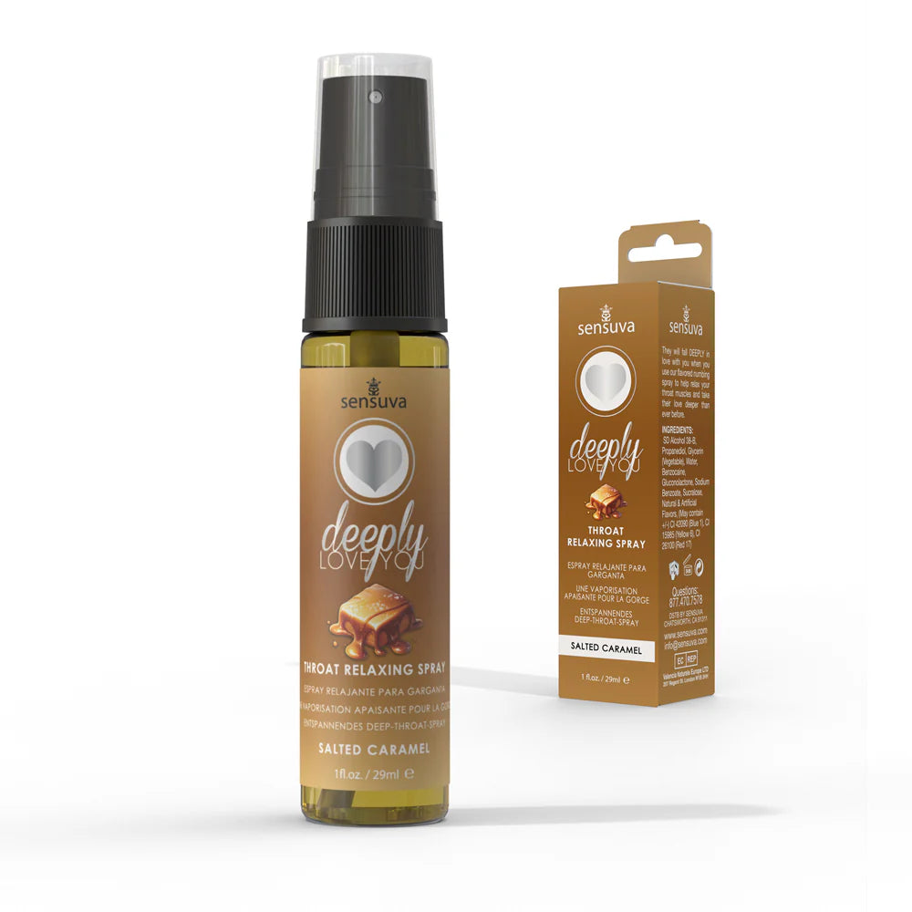 Sensuva Deeply Love You Throat Relaxing Spray Salted Caramel 1 oz. by Sexual Enhancers