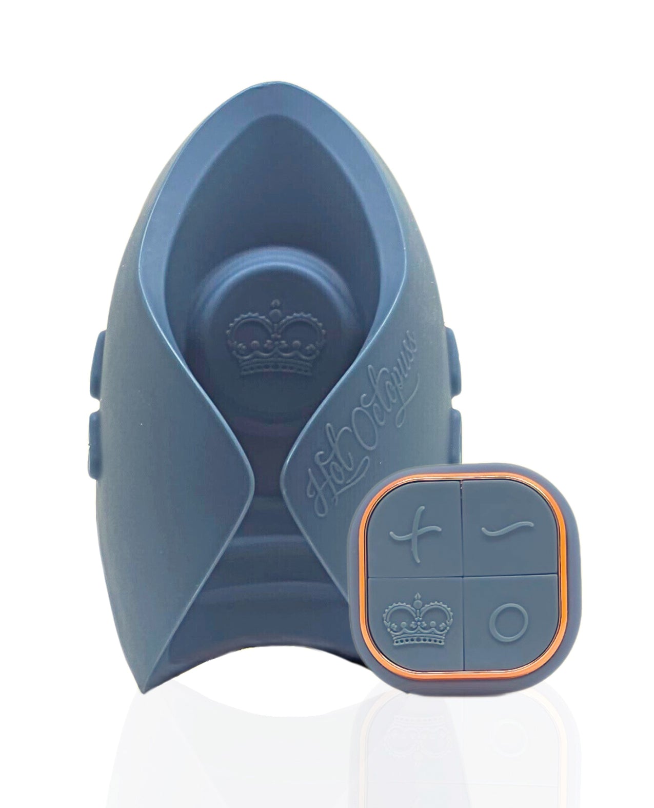 Hot Octopuss Pulse Duo Rechargeable Remote Control Vibrating Stroker Blue