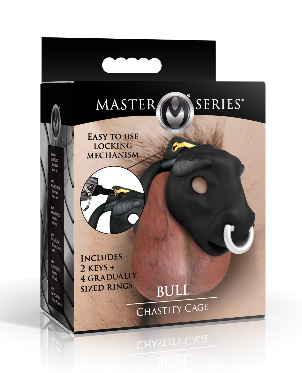 Bull Chastity Cage - Black