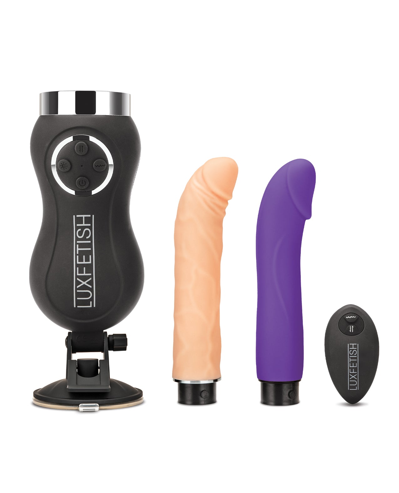 Lux Fetish Rechargeable Thrusting Compact Sex Machine with Remote Control
