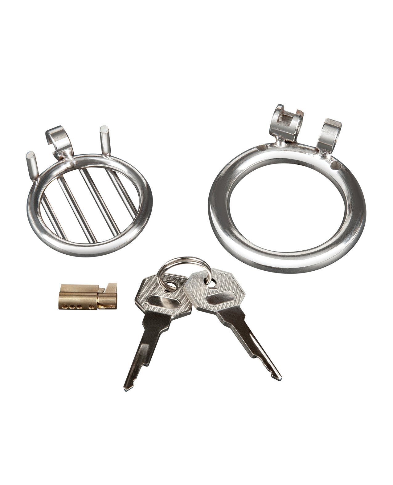 Blue Line Stainless Steel Inverted Micro Jail Time Chastity Cage