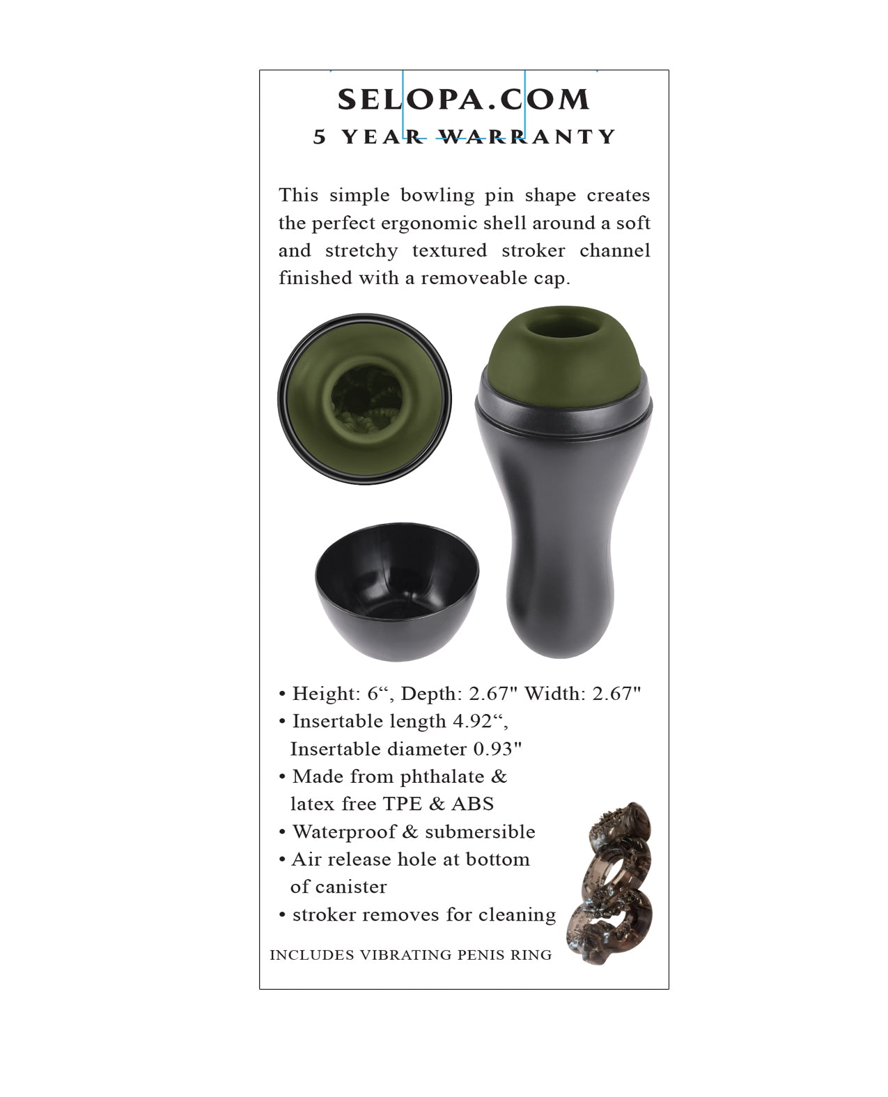 Selopa Kingpin Stroker Green