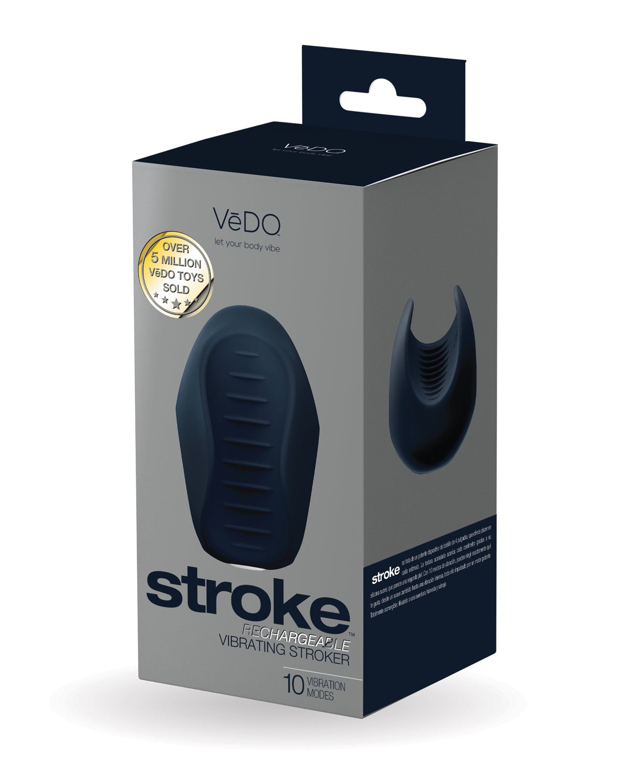 VeDO Stroke Rechargeable Vibrating Stroker Black
