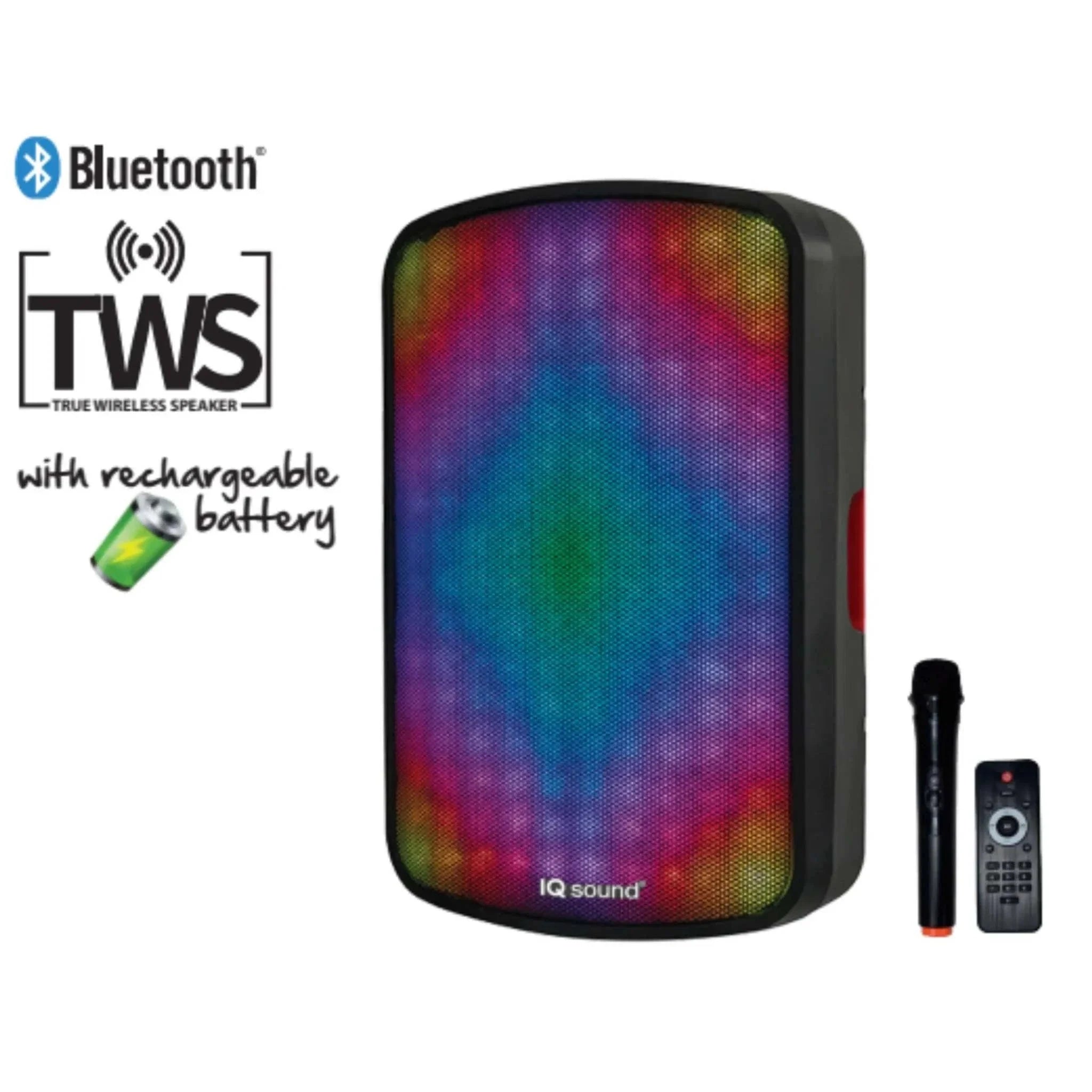 15" Portable Bluetooth Speaker with True Wireless Technology by Tech Essentials